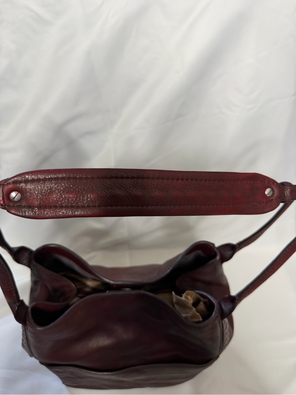 Frye Reed Magnetic Snap Leather Bucket Bag - Picture 10 of 14